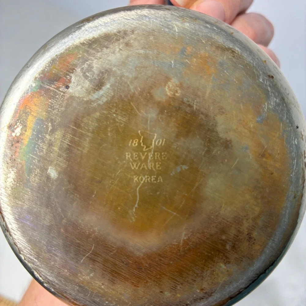 Vtg Revere Ware Measuring Cup 1 Cup Mini Melting Pot Copper Bottom MCM Farmhouse